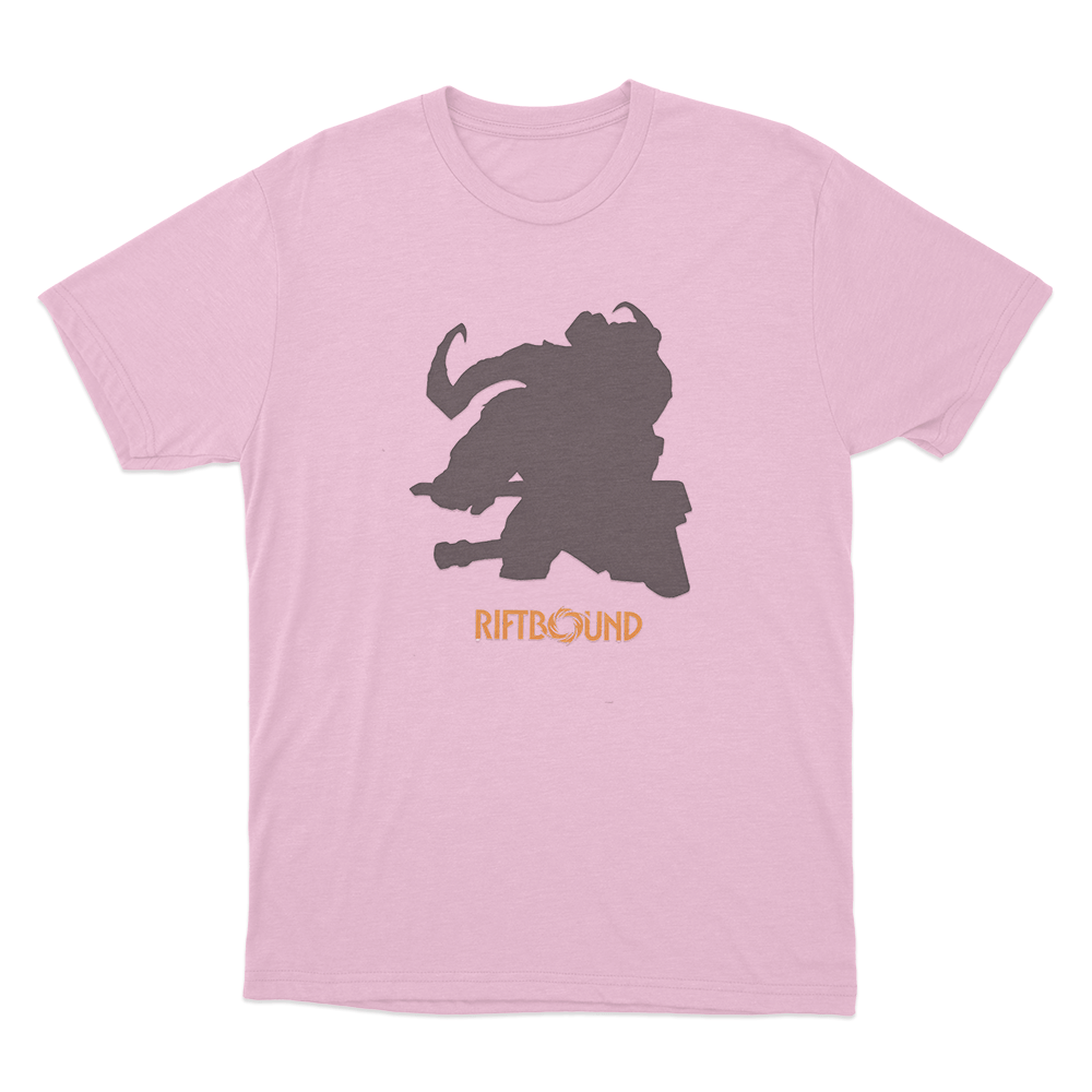 Riftbound Ornn Silhouette Unisex T Shirt Pink Riftbound Ornn Silhouette Unisex T Shirt Pink