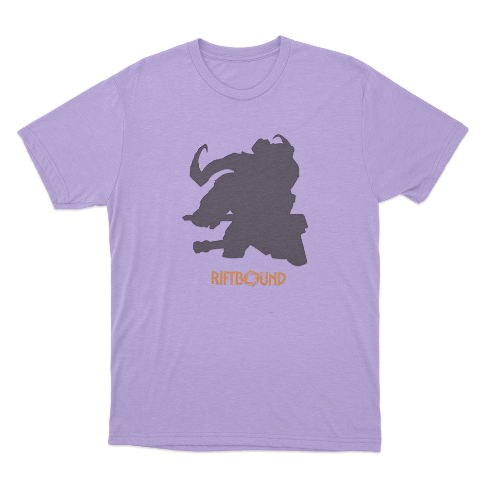 Riftbound Ornn Silhouette Unisex T Shirt Purple Riftbound Ornn Silhouette Unisex T Shirt Purple