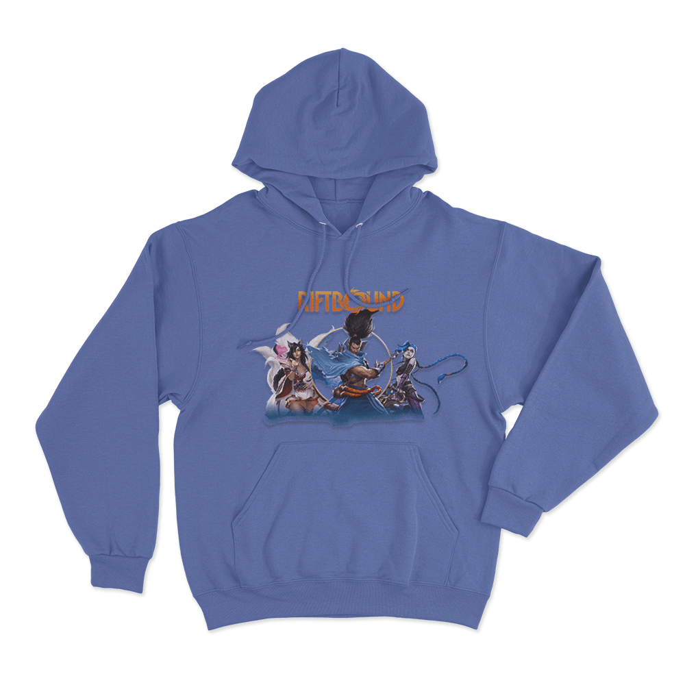 Riftbound Trio Unisex Hoodie Blue Riftbound Trio Unisex Hoodie Blue