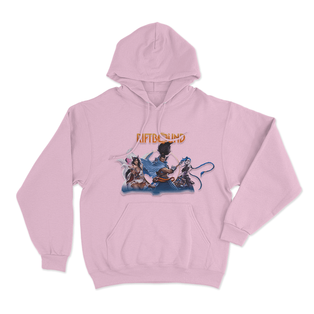 Riftbound Trio Unisex Hoodie Pink Riftbound Trio Unisex Hoodie Pink