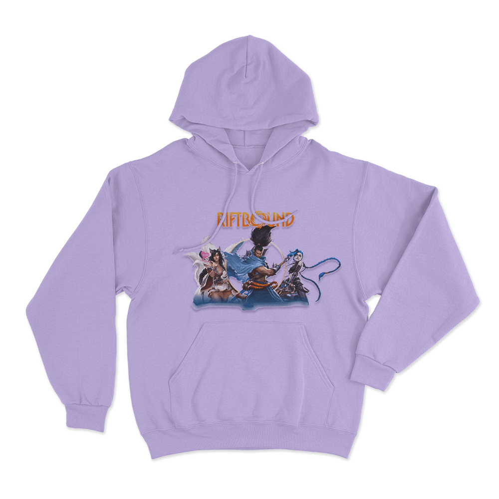 Riftbound Trio Unisex Hoodie Purple Riftbound Trio Unisex Hoodie Purple
