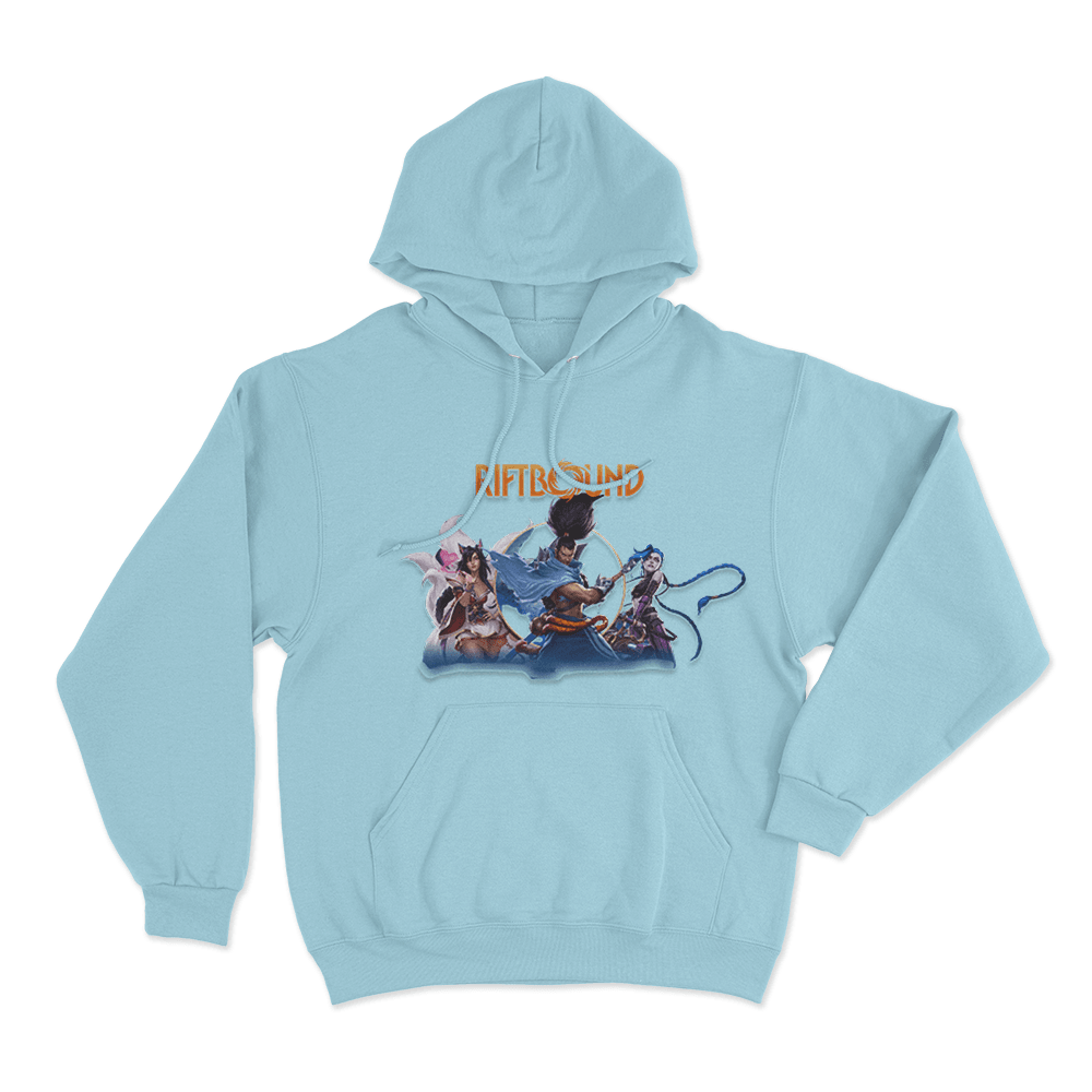 Riftbound Trio Unisex Hoodie Sky Blue Riftbound Trio Unisex Hoodie Sky Blue